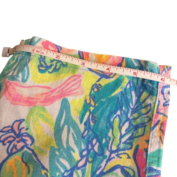 Lilly Pulitzer Aiden Surf Gypsea Pull-On Linen Drawstring Pants Size S - Picture 2 of 14